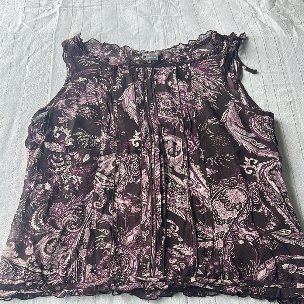 Floral Paisley Sleeveless Top
